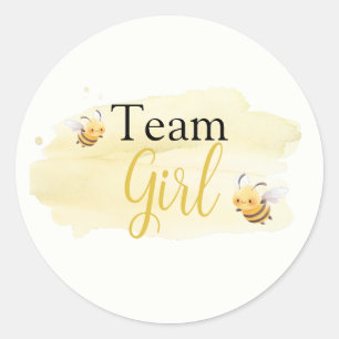 Wie wird das Baby Bee Team Boy Runder Aufkleber
