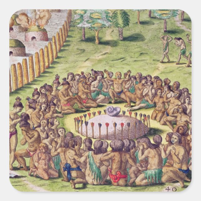 Wie wird der Chef begraben von 'Brevis' Quadratischer Aufkleber (Vorderseite)