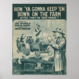 Wie Ya Gonna Behielt "Em Down on Farm Poster