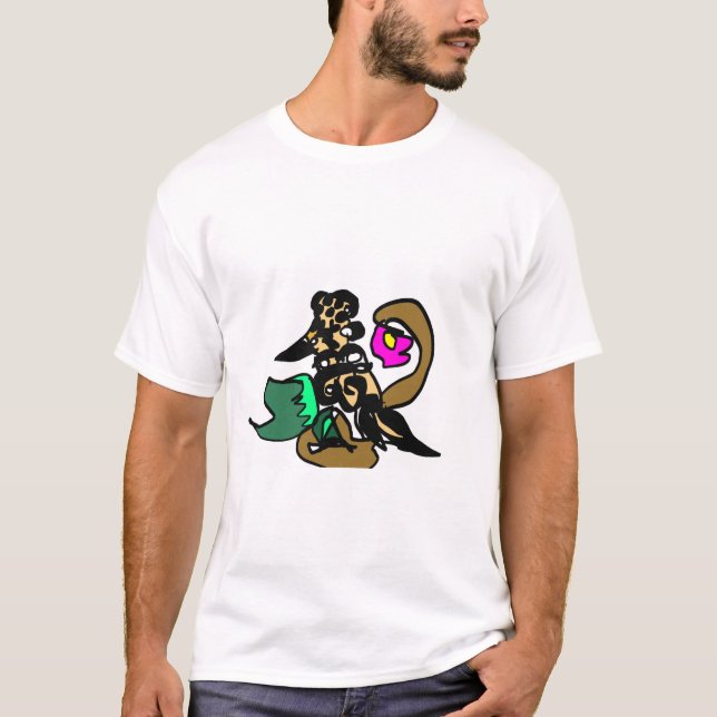 Wiedehopf Freude T-Shirt (Vorderseite)