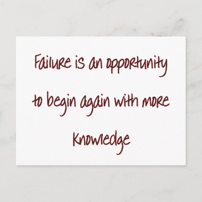 Wieder anfangen postkarte (Vorderseite)