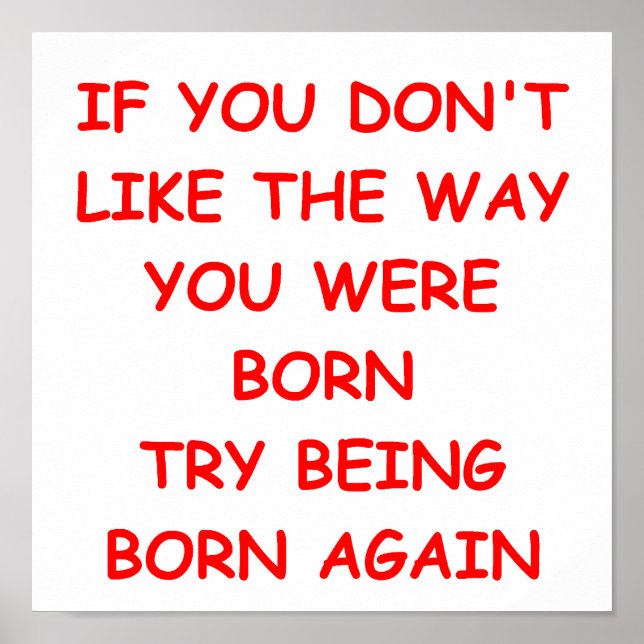 WIEDER geboren Poster (Vorne)