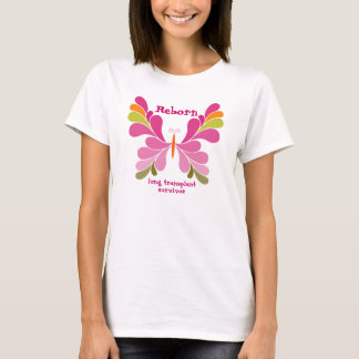 Wieder geboren Schmetterling (Farbe) - Lunge tx T-Shirt