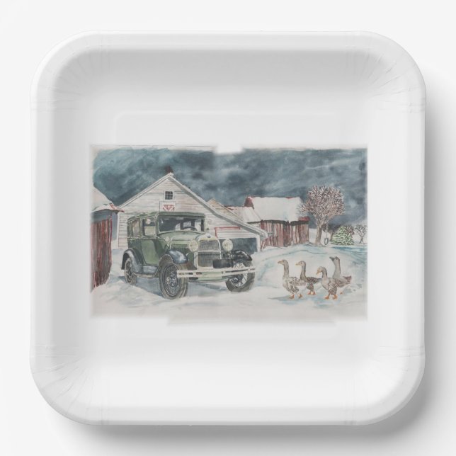 wieder gegossen pappteller (Vorderseite)