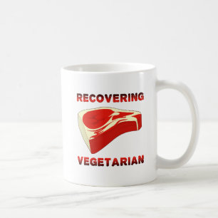 Wieder genesender Vegetarier Lustiger Becher Tasse