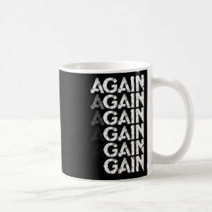 Wieder gewinnen lustiger Bodybuilding-Gym-Workout- Kaffeetasse