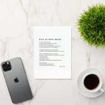 Wieder Herabsetzung der Gedichte in der Liebe