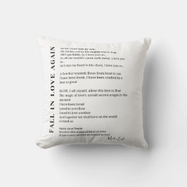 Wieder Herabsetzung der Liebe der Gedichtkunst Kissen