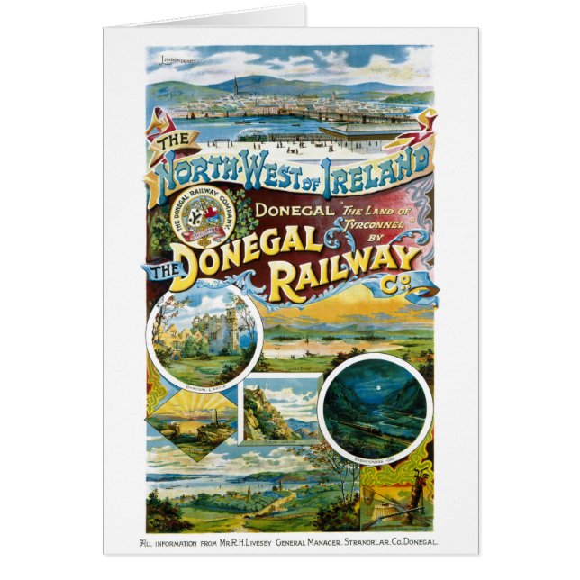 Wieder hergestelltes Vintages Plakat Irlands (Vorne)