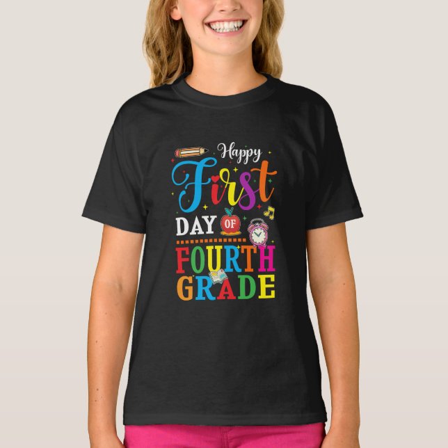 Wieder in der Schule, vierte Klasse T-Shirt (Vorderseite)