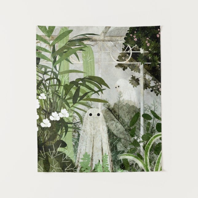 Wieder ist ein Geist im Greenhouse... Wandteppich (Vorderseite)