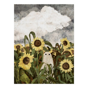 Wieder ist ein Geist im Sonnenblumenfeld... Poster