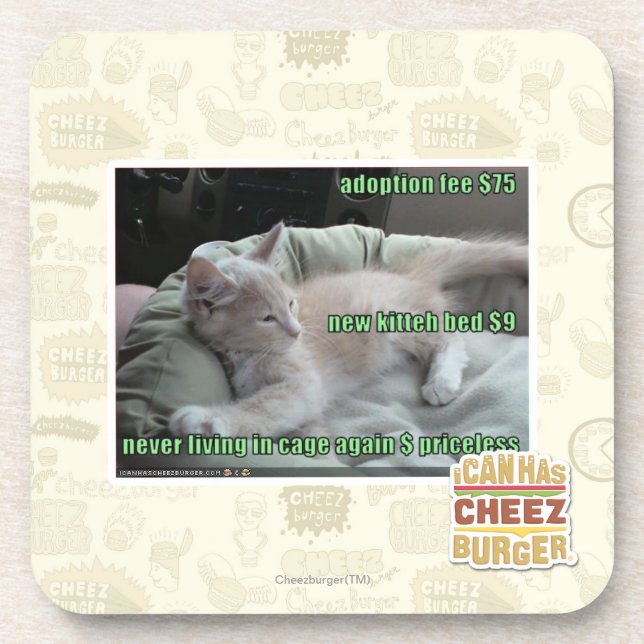 Wieder lebend nie, in einem Käfig Getränkeuntersetzer (Vorderseite)