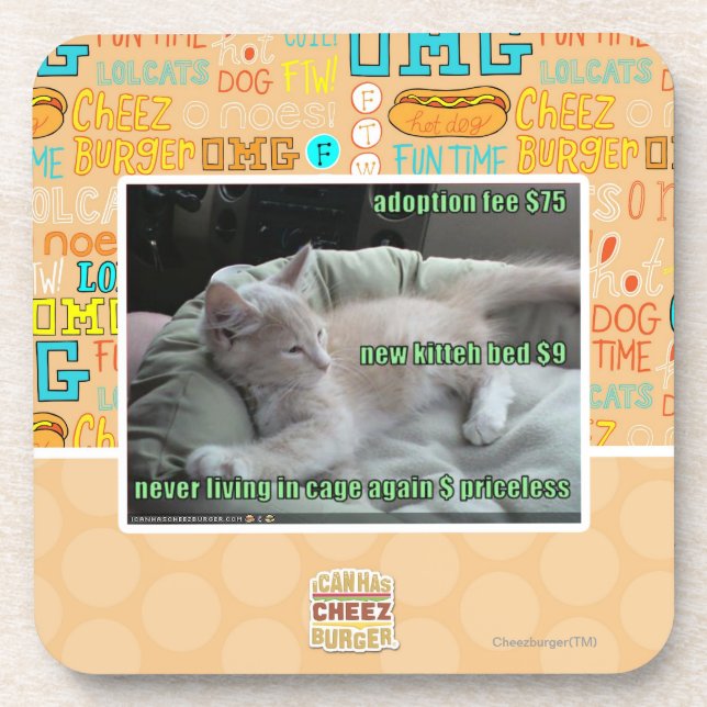 Wieder lebend nie, in einem Käfig Getränkeuntersetzer (Vorderseite)