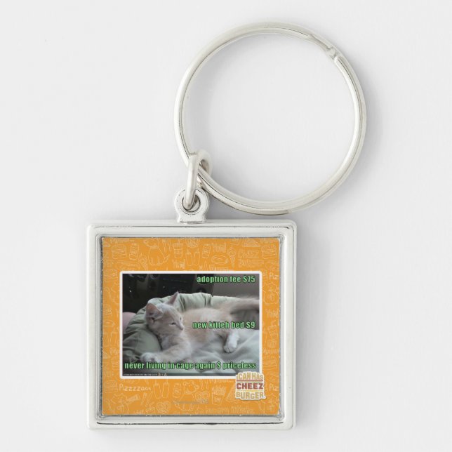 Wieder lebend nie, in einem Käfig Schlüsselanhänger (Vorne)