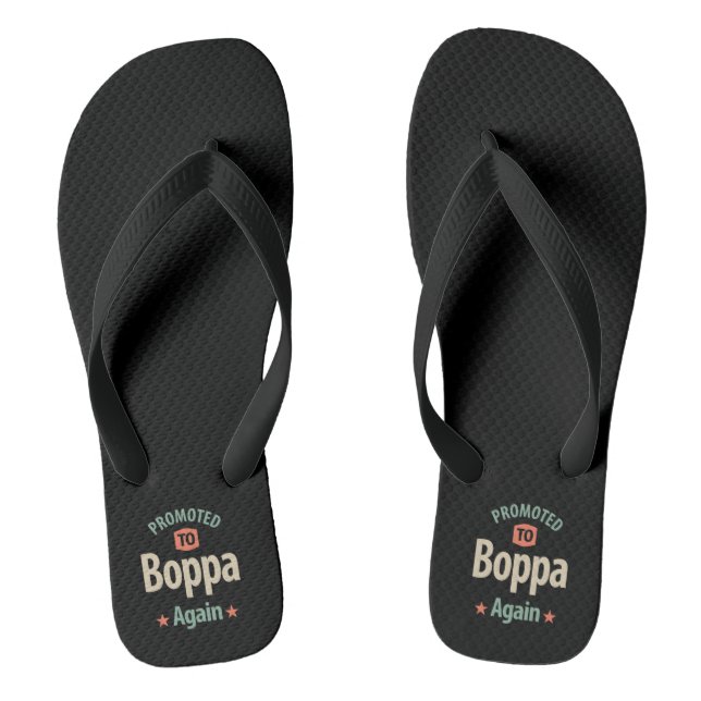 Wieder nach Boppa befördert | Vater Großvater Flip Flops (Fußbett)