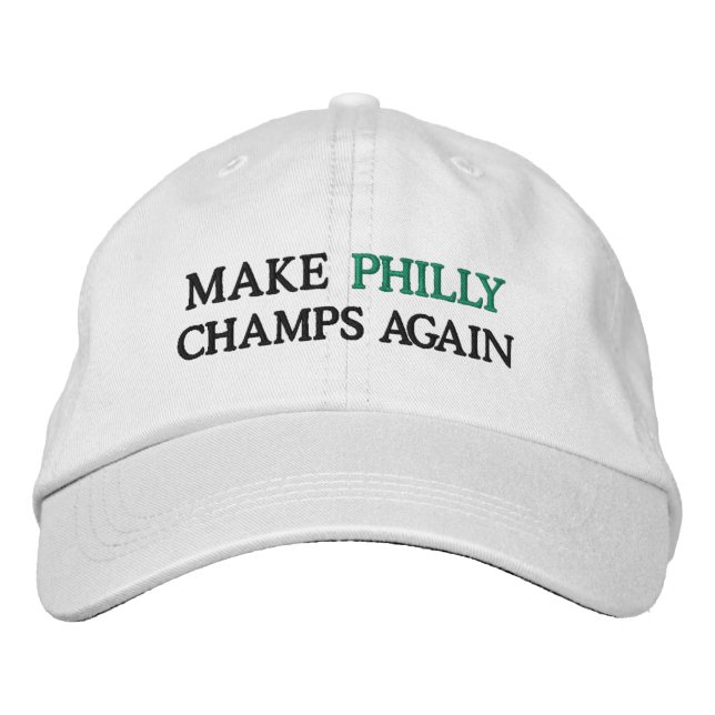 WIEDER PHILLY CHAMPS MACHEN BESTICKTE BASEBALLKAPPE (Vorderseite)