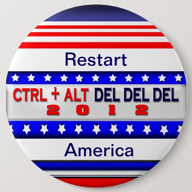Wiederanlauf Amerika Button (Vorderseite)