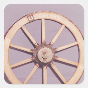 Wiederaufbau eines Rades Quadratischer Aufkleber