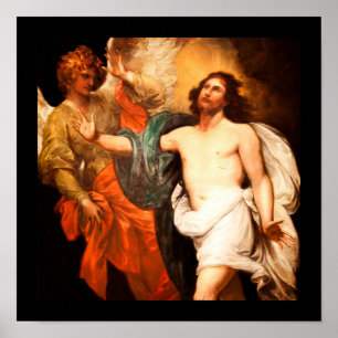 Wiederauferstehendes Christusblatt nach oben Poster