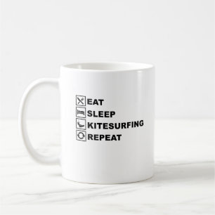 WIEDERAUFFÜLLUNG VON SLEEP KITESURF KAFFEETASSE