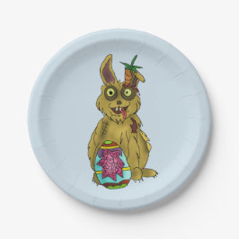 Wiederbelebung Bunny Custom Paper Tellers 7" Pappteller