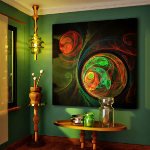 Wiederbelebung der Abstrakten Kunstgewerbe Leinwan Leinwanddruck