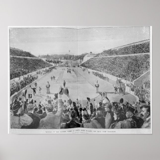 Wiederbelebung der Olympischen Spiele in Athen Poster (Vorne)