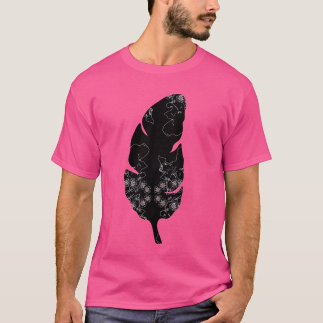 Wiederbelebung des Regenwaldes: Biomorphe Leaf Art T-Shirt (Vorderseite)