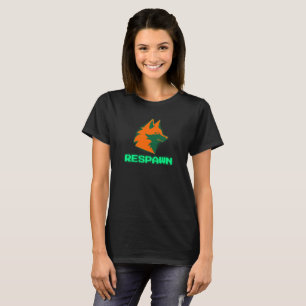 Wiederbelebung – Neon Gamer Fox Logo T-Shirt