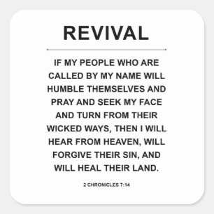 Wiederbelebung Quadratischer Aufkleber