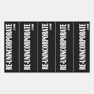 WIEDEREINFÜHREN RECHTECKIGER AUFKLEBER