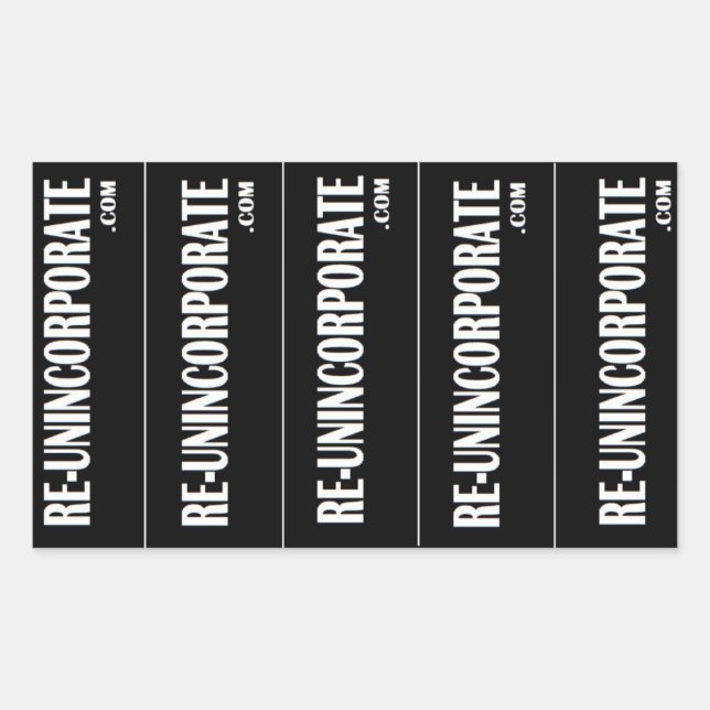 WIEDEREINFÜHREN RECHTECKIGER AUFKLEBER (Vorderseite)