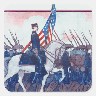 Wiedererlangt: Eine philippinische Kriegsgeschicht Quadratischer Aufkleber