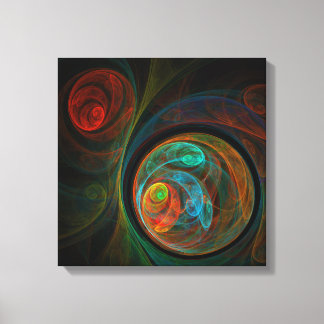 Wiedereröffnung Abstrakt Art Quad Canvas Print Leinwanddruck