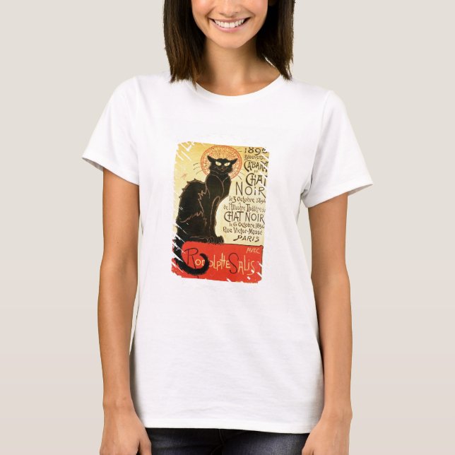 Wiedereröffnung des Chats Noir Cabaret, 1896 (Farb T-Shirt (Vorderseite)