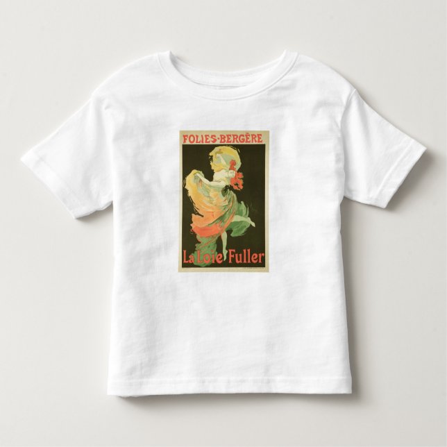 Wiedergabe einer Plakat-Werbung 'Loie Fuller Kleinkind T-shirt (Vorderseite)