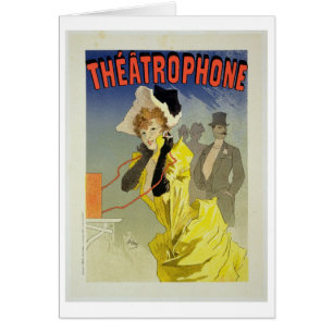 Wiedergabe einer Plakatwerbung 'Theatrophone