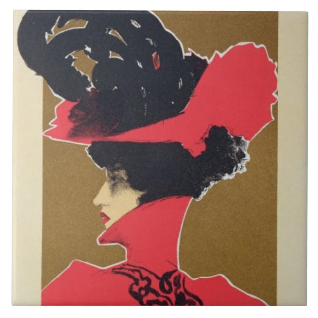 Wiedergabe einer Plakatwerbung 'Zlata Praha Fliese (Vorderseite)