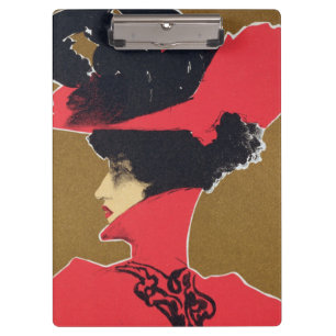 Wiedergabe einer Plakatwerbung 'Zlata Praha Klemmbrett