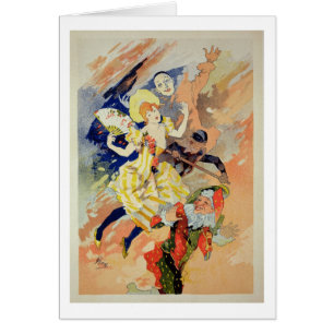 Wiedergabe eines Plakats für eine Pantomime, 1891