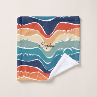 Wiedergabe von Retro-Regenbogenstreifen für benutz Badhandtuch Set