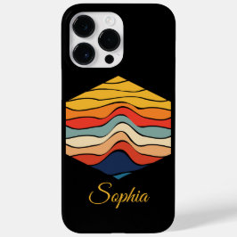 Wiedergabe von Retro-Regenbogenstreifen für benutz Case-Mate iPhone 14 Pro Max Hülle