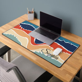 Wiedergabe von Retro-Regenbogenstreifen für benutz Schreibtischunterlage