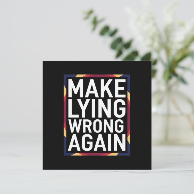 Wiedergeben von Lügen, die sich gegen Trump richte Einladung (Stehend Vorderseite)