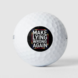 Wiedergeben von Lügen, die sich gegen Trump richte Golfball