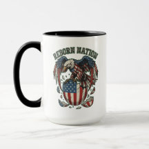 Wiedergeborene Nation Amerikanischer Adler US-Flag