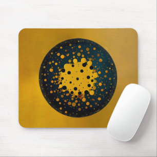 Wiedergeburt – Abstrakter Kreis des Auftauchens Mousepad