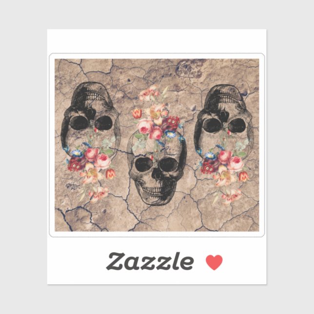 Wiedergeburt - Blüten aus Staub Aufkleber (Blatt)