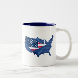 Wiedergeburt von Amerika-Tasse Zweifarbige Tasse